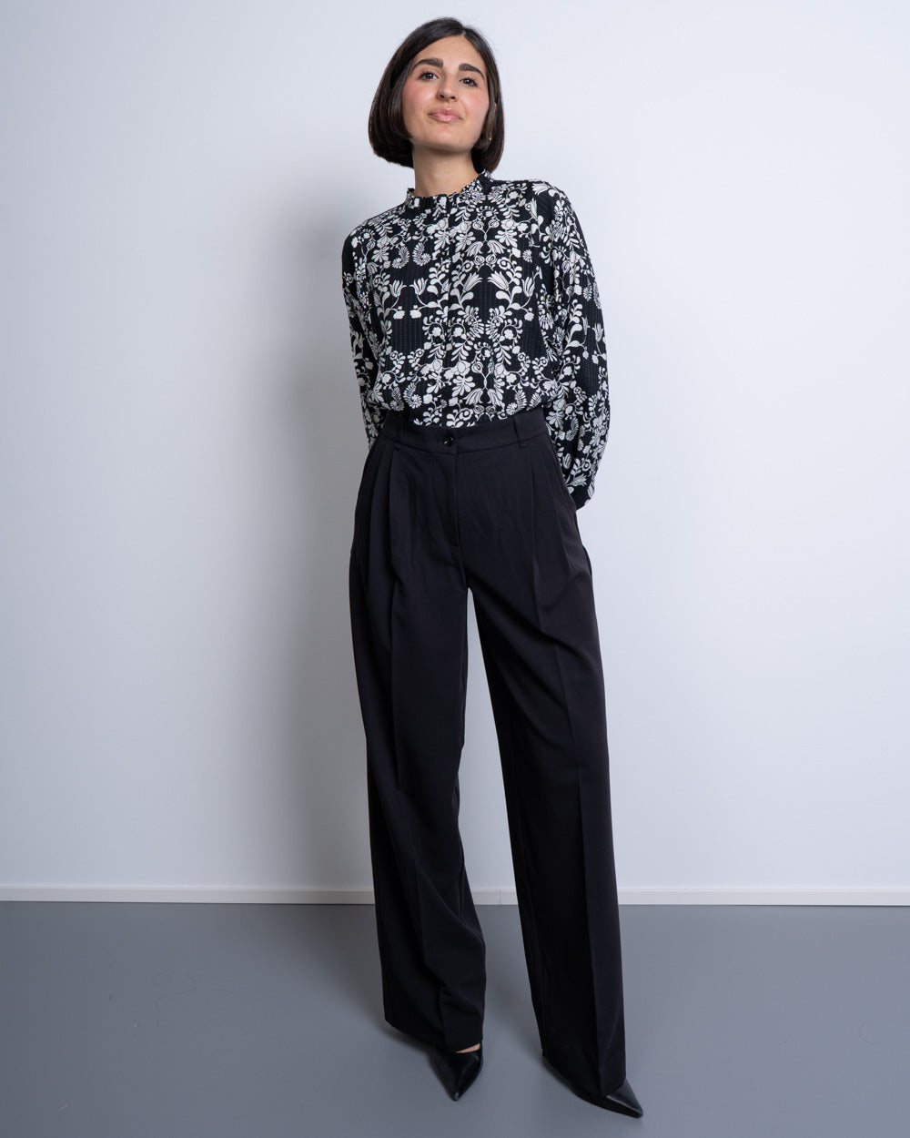 PANTALONE PASSI NERO