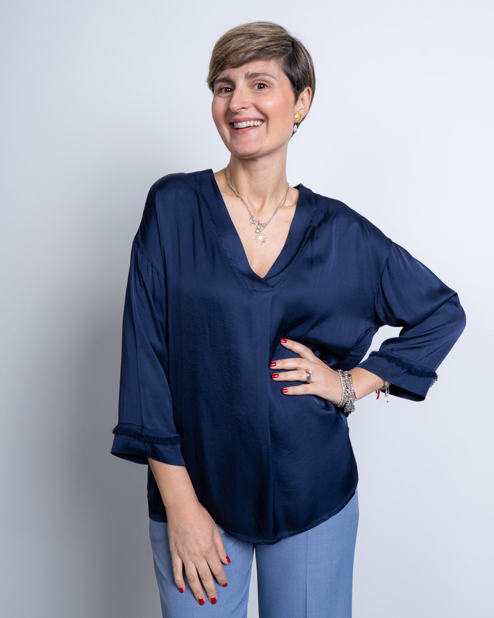 BLUSA ADRY AZZURRO