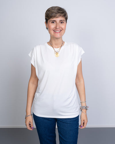 T-SHIRT LISKEN BIANCO