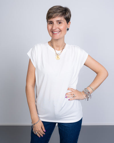 T-SHIRT LISKEN BIANCO