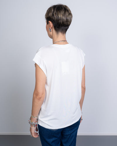 T-SHIRT LISKEN BIANCO