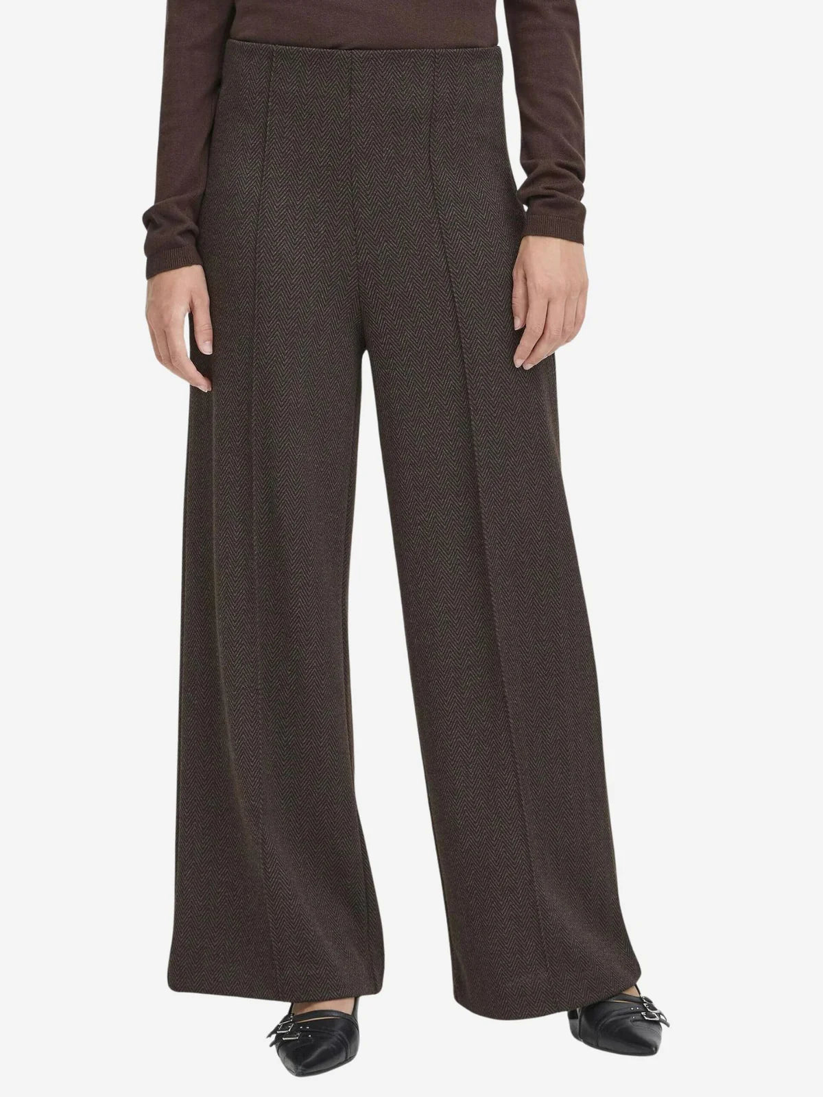 PANTALONE KATE J NERO/MARRONE