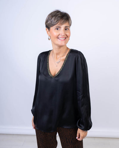 BLUSA CALLA NERO
