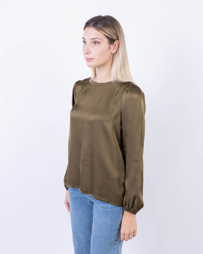 BLUSA CAMELIA VERDE MILITARE