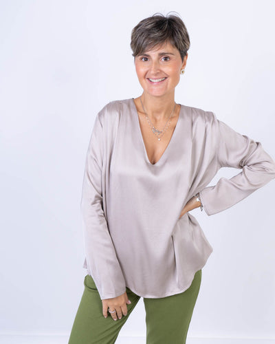 BLUSA IBISCO SETA