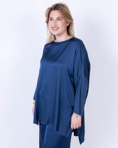 BLUSA MANDORLO BLU