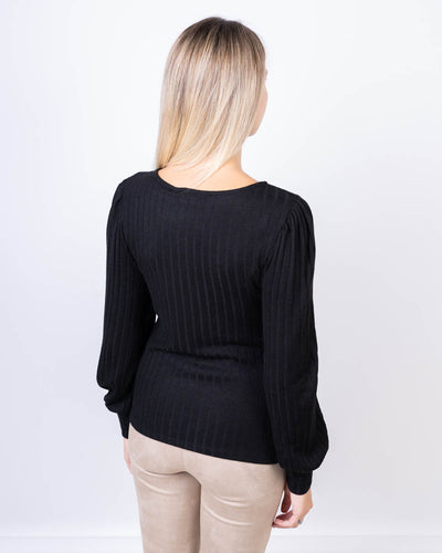 MAGLIONE ROSE NERO