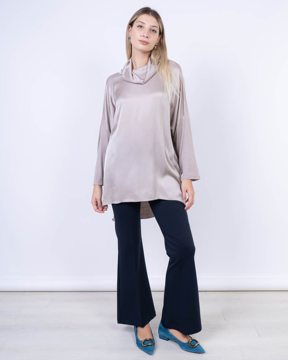 BLUSA ULIVO SETA