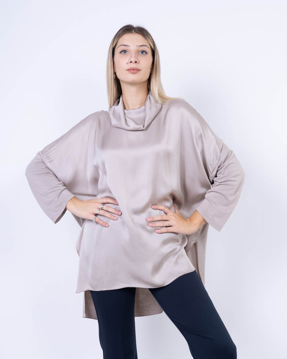 BLUSA ULIVO SETA