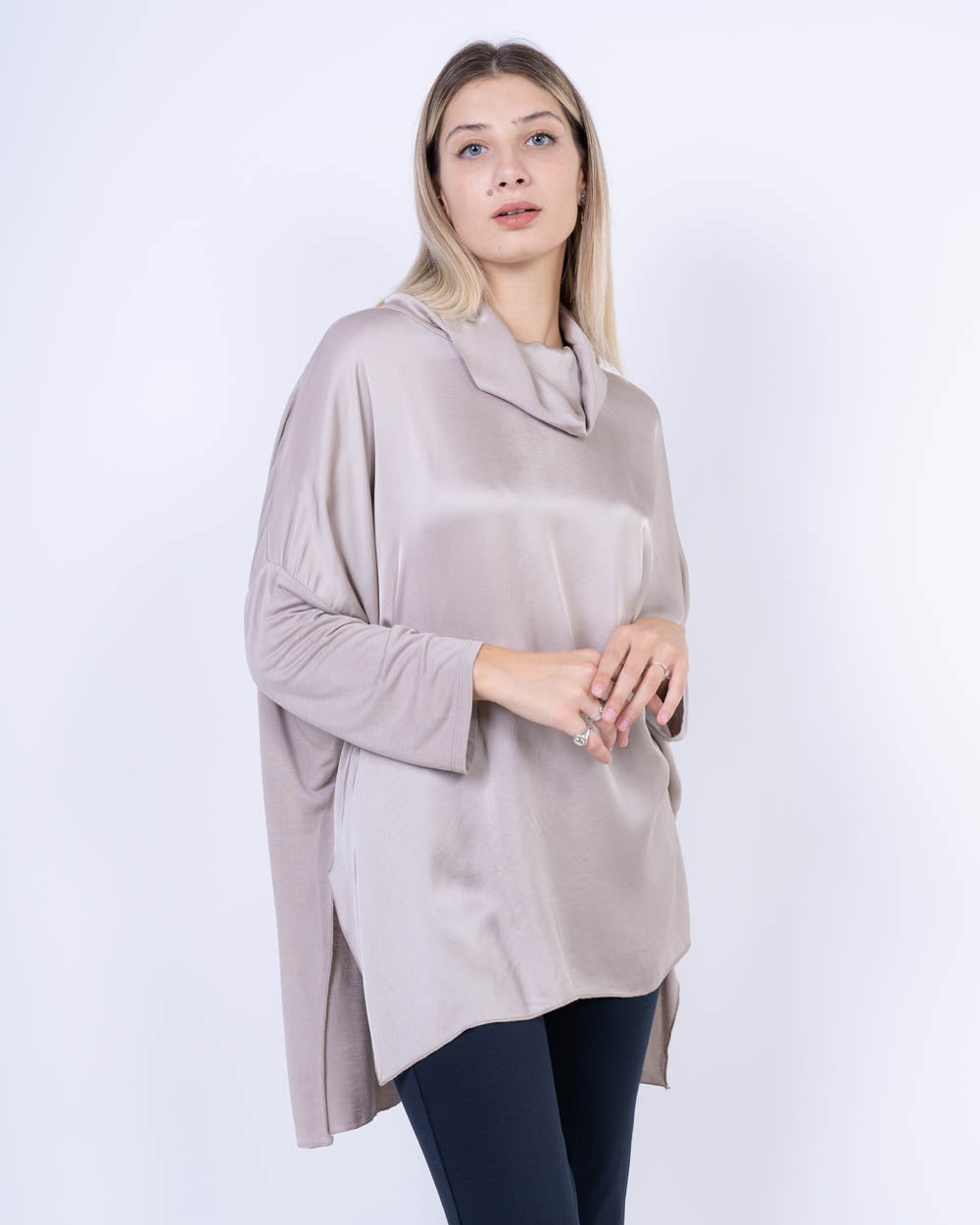 BLUSA ULIVO SETA