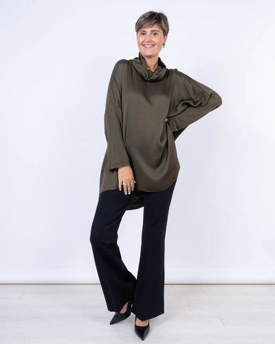 BLUSA ULIVO VERDE MILITARE