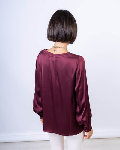 BLUSA VISCHIO BORDEAUX