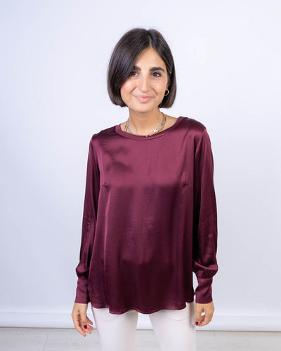 BLUSA VISCHIO BORDEAUX
