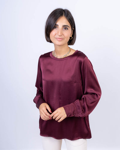 BLUSA VISCHIO BORDEAUX