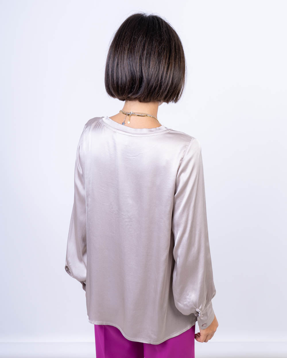 BLUSA VISCHIO SETA