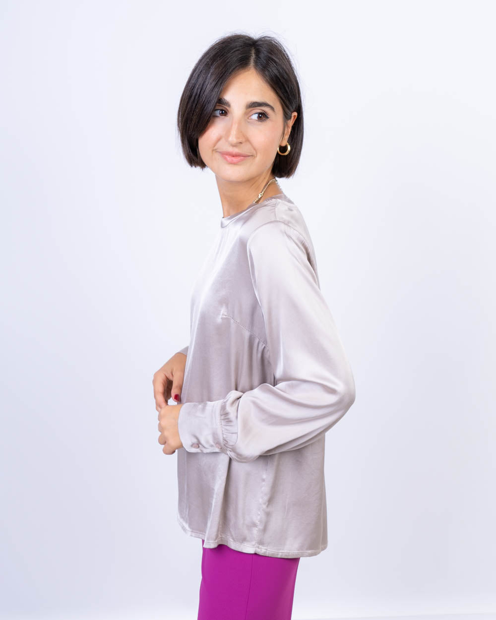 BLUSA VISCHIO SETA