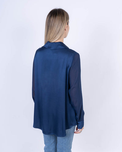 CAMICIA BIANCOSPINO BLU
