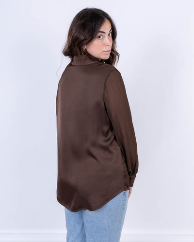 CAMICIA BIANCOSPINO CIOCCOLATO