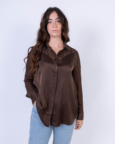 CAMICIA BIANCOSPINO CIOCCOLATO