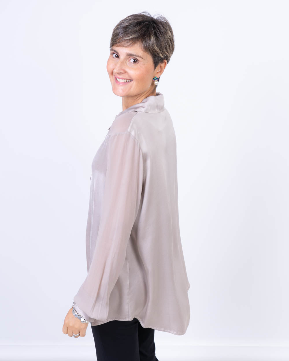 CAMICIA BIANCOSPINO SETA