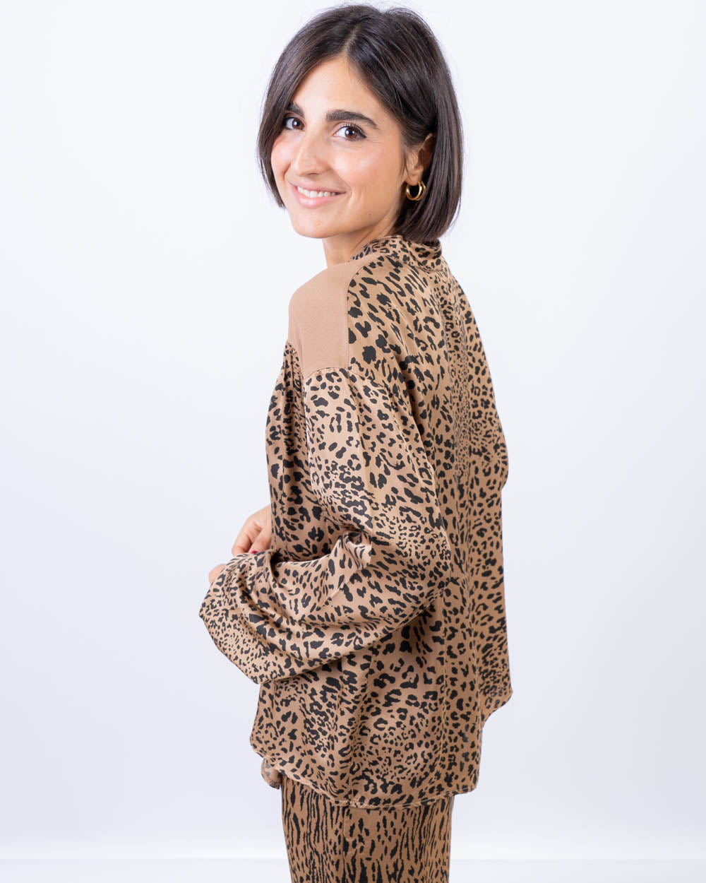 CAMICIA GIGLIO CAMMELLO