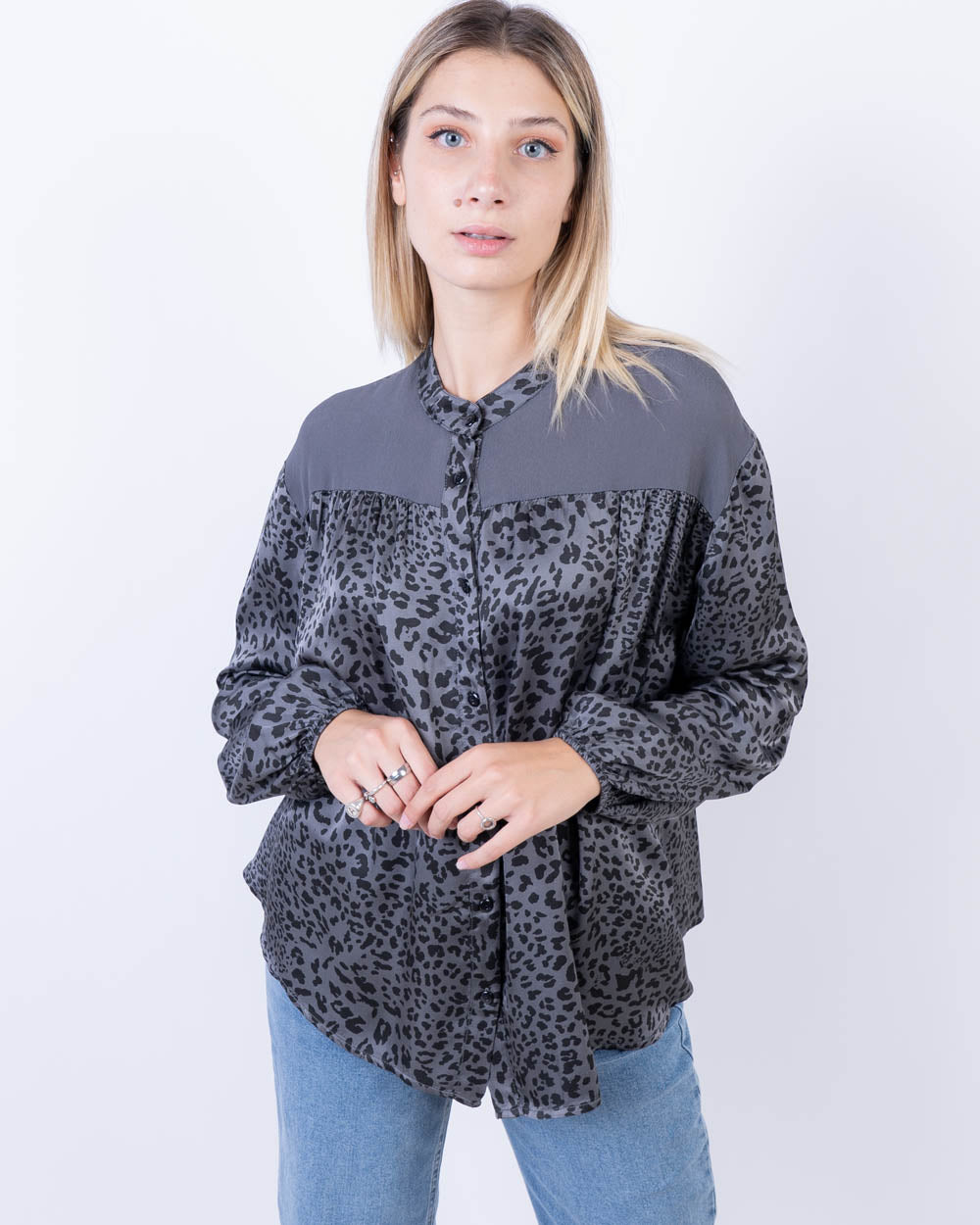 CAMICIA GIGLIO FUMO