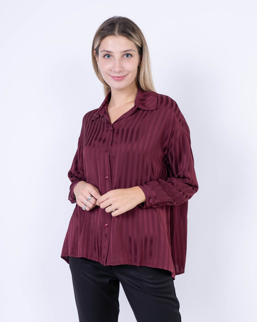 CAMICIA ORTENSIA BORDEAUX