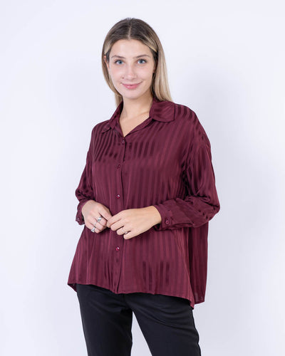 CAMICIA ORTENSIA BORDEAUX