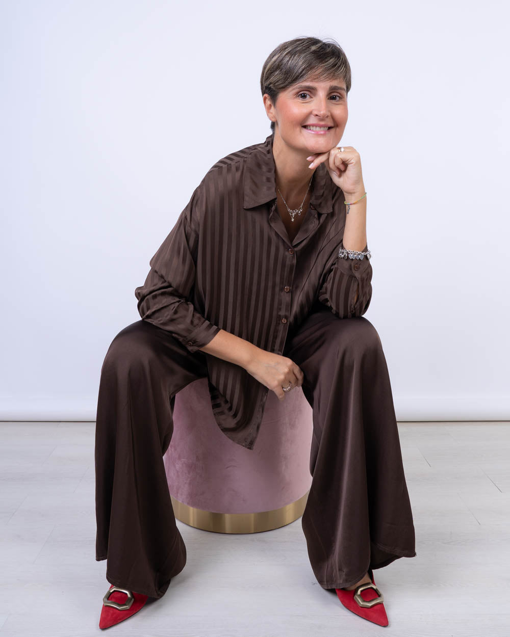 CAMICIA ORTENSIA CIOCCOLATO