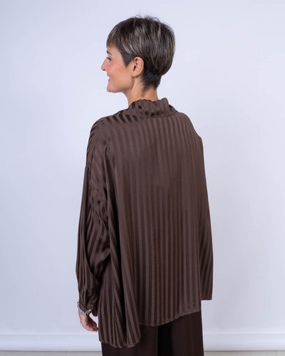 CAMICIA ORTENSIA CIOCCOLATO