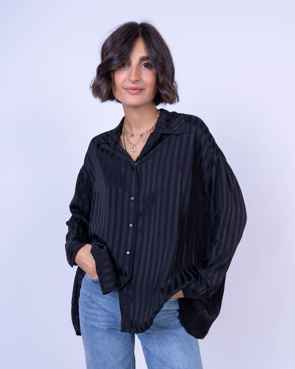 CAMICIA ORTENSIA NERO