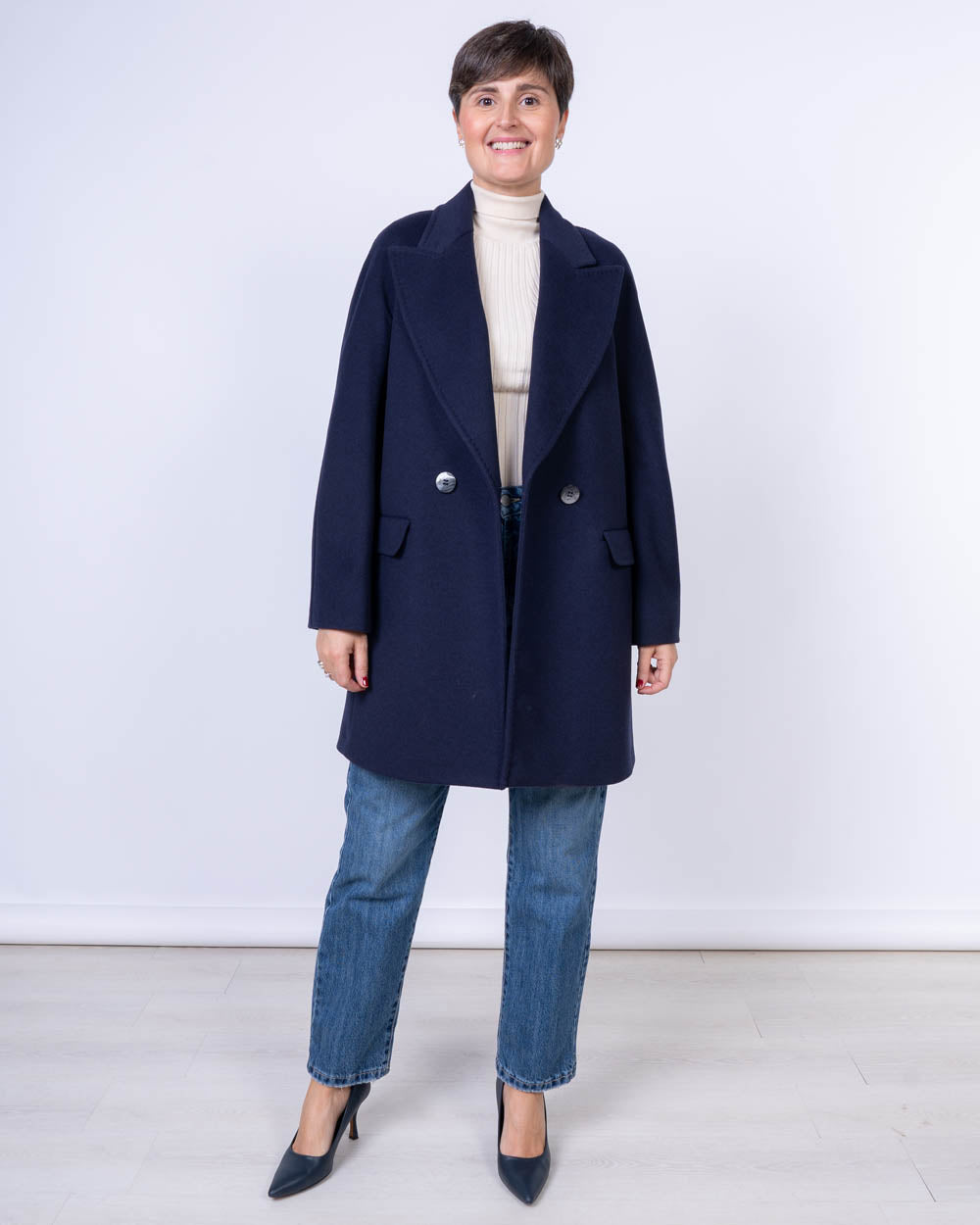 CAPPOTTO GLAM BLU