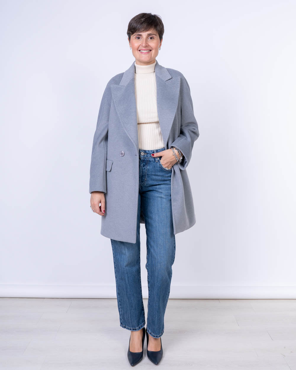 CAPPOTTO GLAM GRIGIO