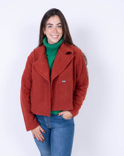 CAPPOTTO MINA MATTONE