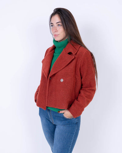 CAPPOTTO MINA MATTONE