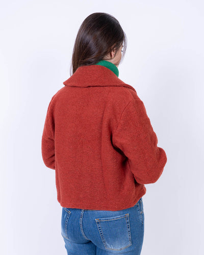CAPPOTTO MINA MATTONE