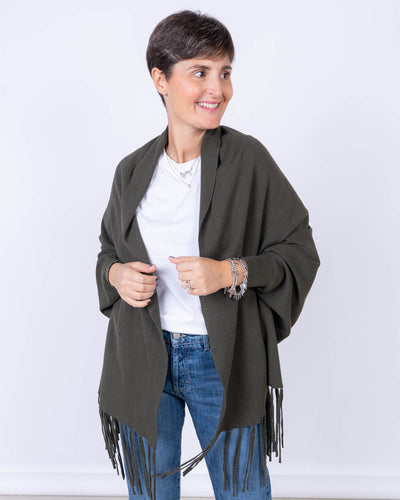 CARDIGAN MIRTO VERDE MILITARE