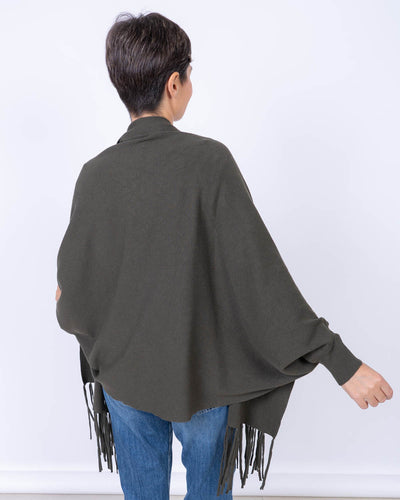 CARDIGAN MIRTO VERDE MILITARE