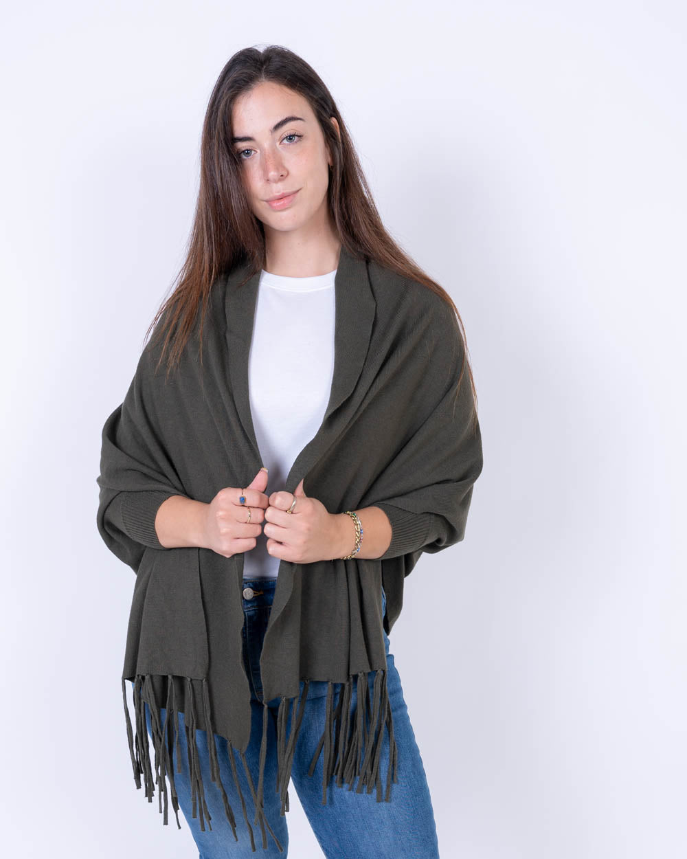 CARDIGAN MIRTO VERDE MILITARE