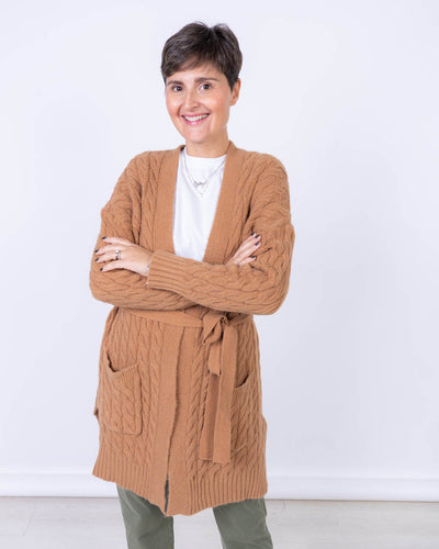 CARDIGAN PAPRICA CAMMELLO