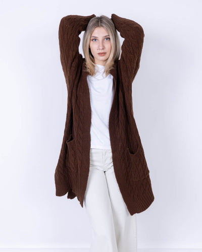 CARDIGAN PAPRICA CIOCCOLATO