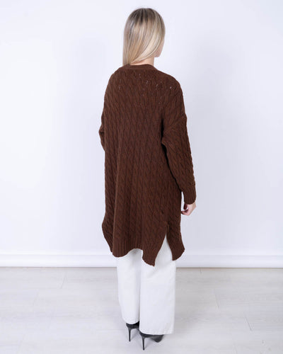 CARDIGAN PAPRICA CIOCCOLATO