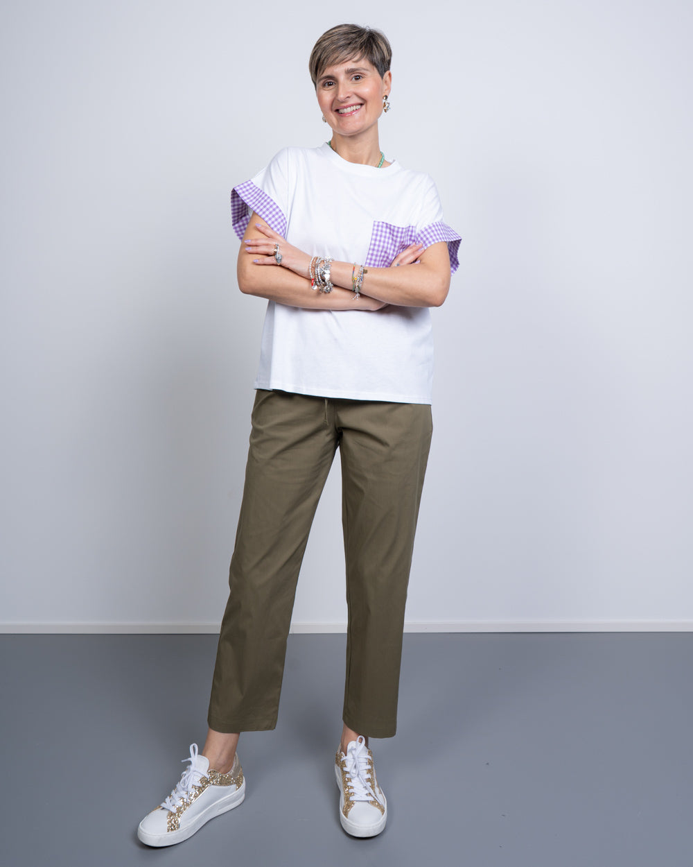 PANTALONE JENNIFER MILITARE