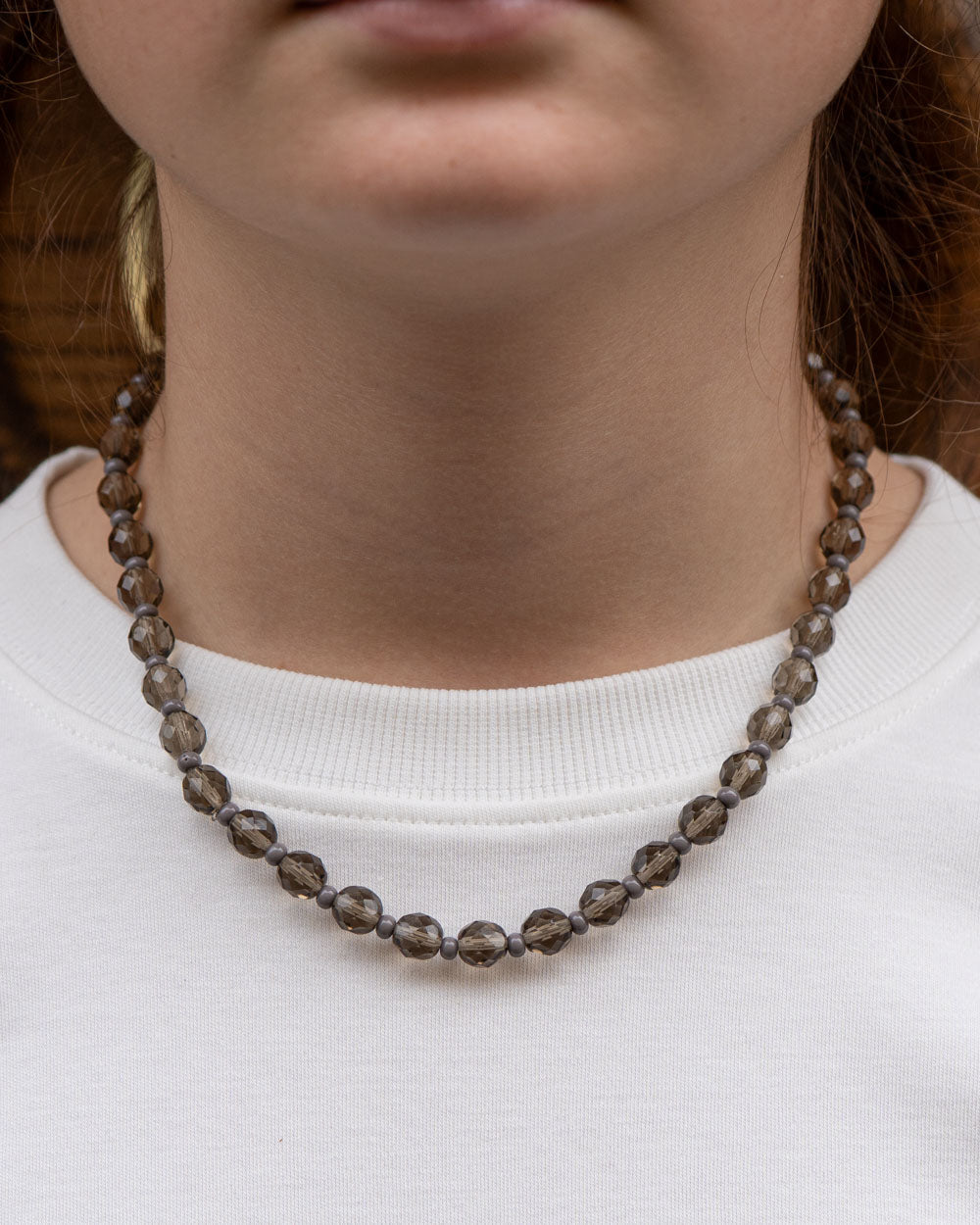 COLLANA CANDY CORTA GRIGIO