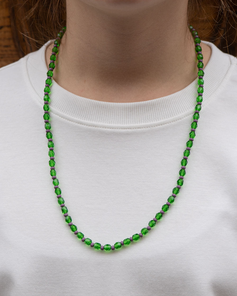 COLLANA CANDY LUNGA SMERLADO/VIOLA