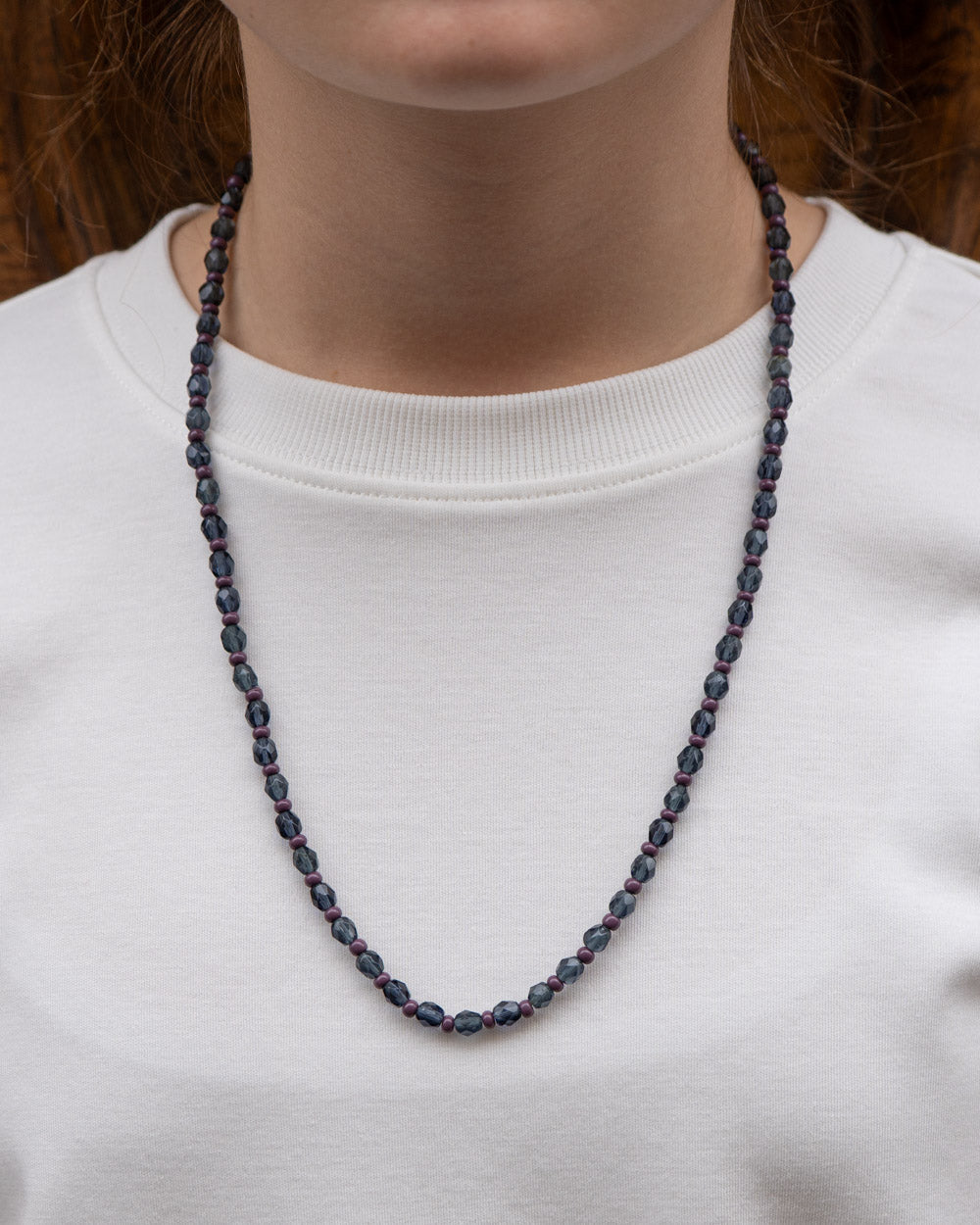 COLLANA CANDY LUNGA BLU/VIOLA