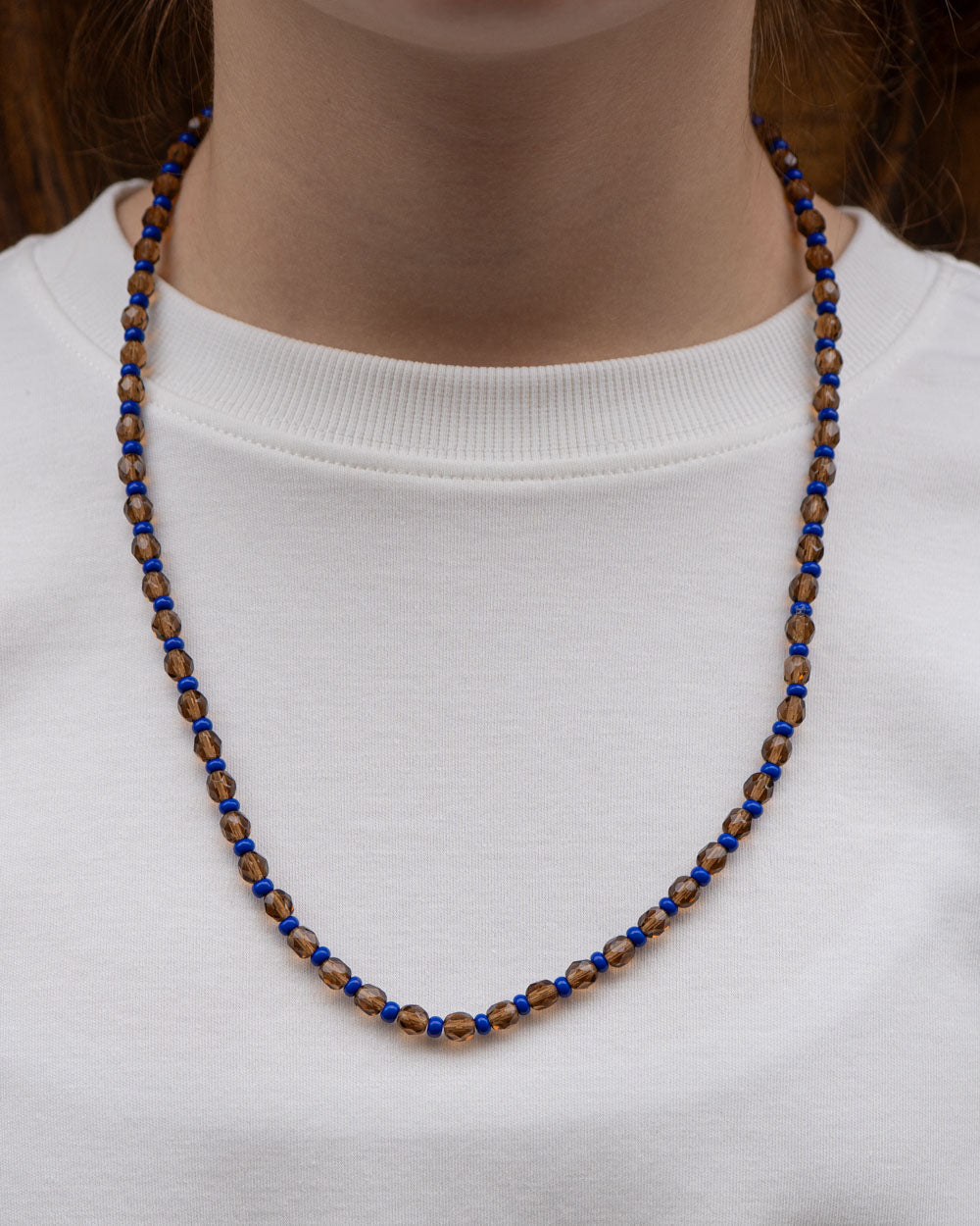 COLLANA CANDY LUNGA MARRONE/ROYAL