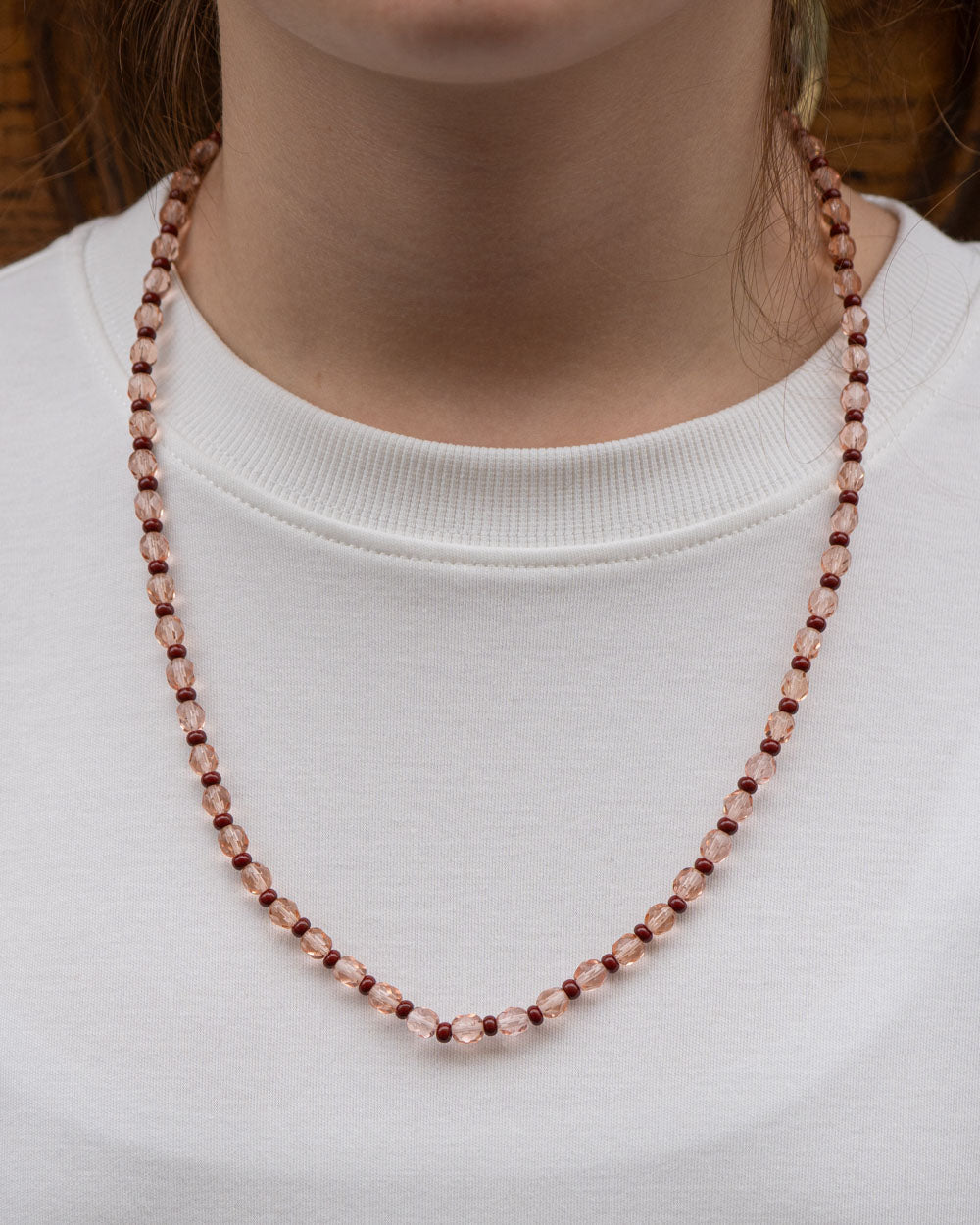 COLLANA CANDY LUNGA CIPRIA/MARRONE