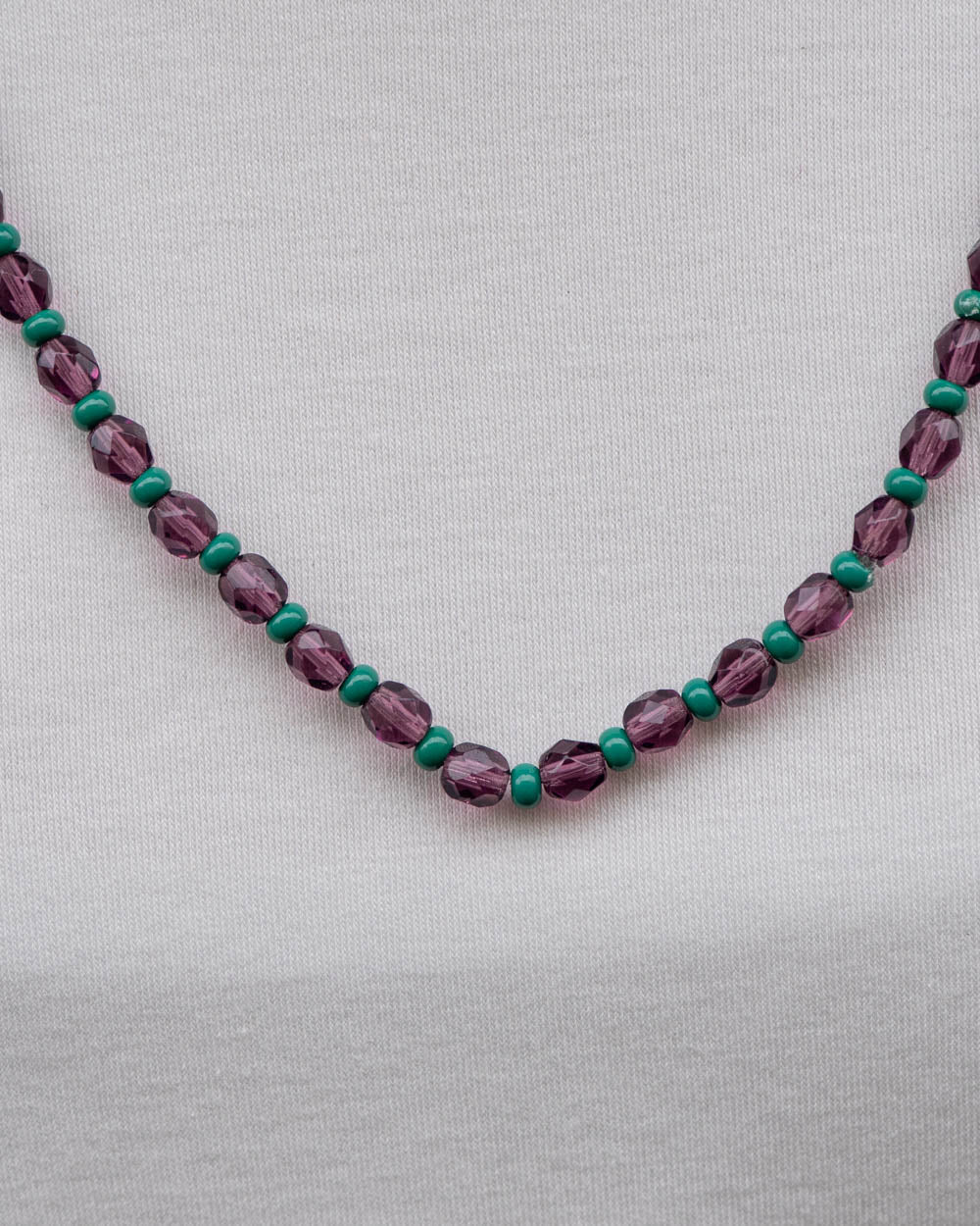 COLLANA CANDY LUNGA VIOLA/VERDE