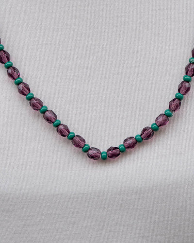 COLLANA CANDY LUNGA VIOLA/VERDE